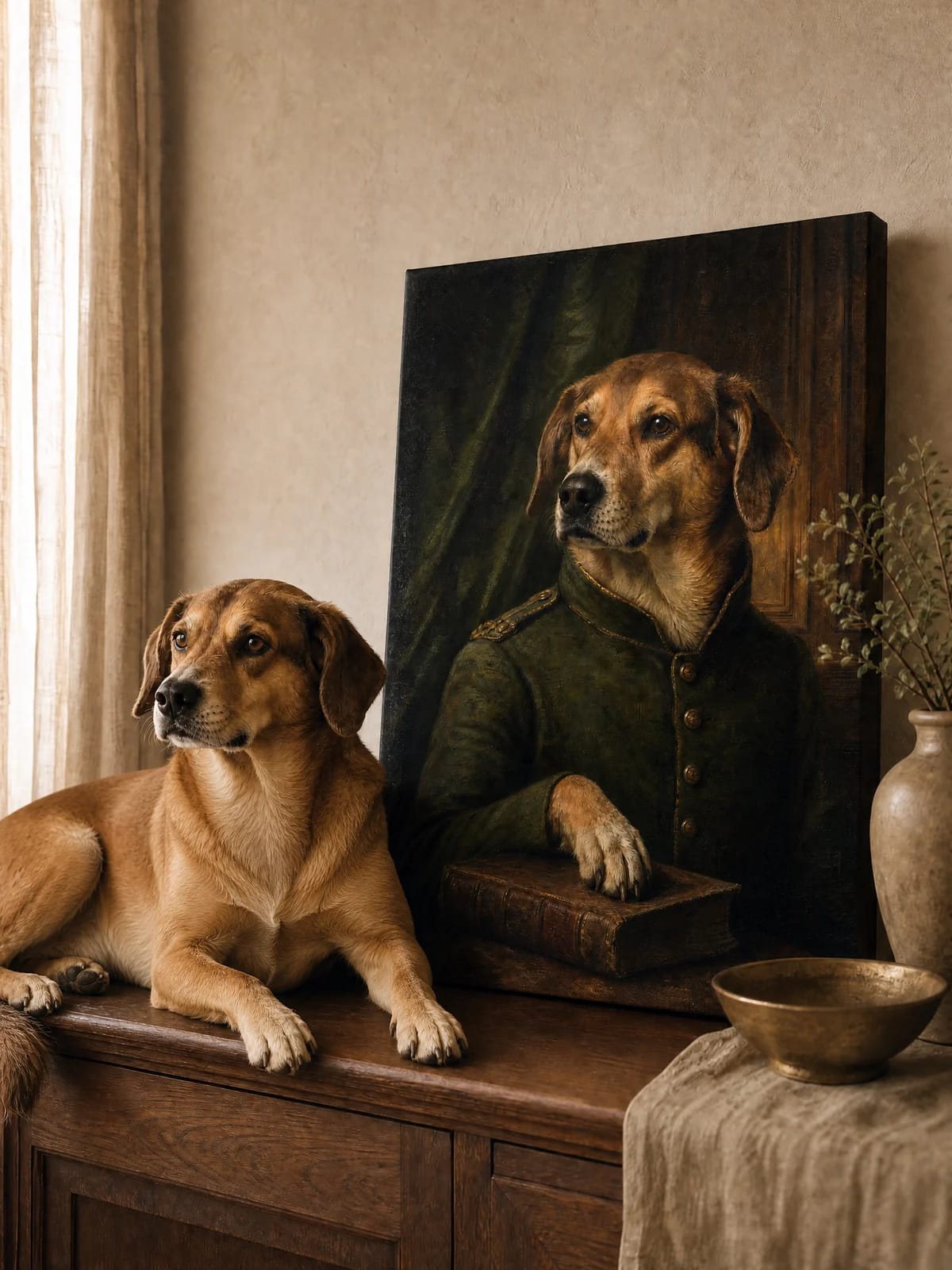 Custom Royal Pet Portrait – Canvas