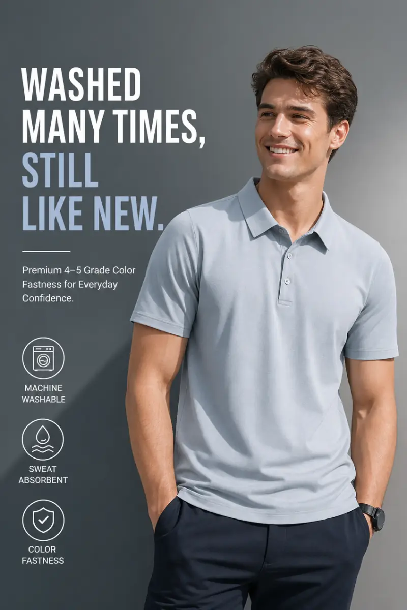 Men's Quick-Dry Summer Sport Polo Tee - thumbnail 3